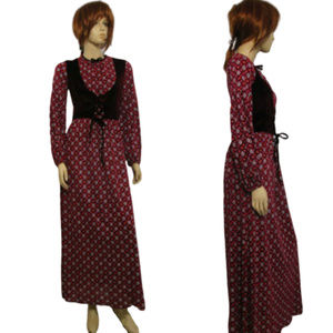 1960s Kansas City Brand Gay Gibson Prairie Maxi S